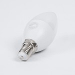 GloboStar® 60010 Λάμπα LED E14 C37 Κεράκι 8W AC 220-240V Φυσικό Λευκό 4500K